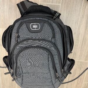 OGIO Gray and Black Backpack with Modern Design
